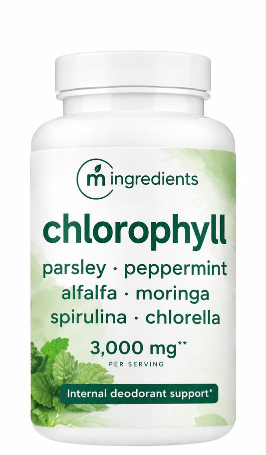Clorofila Orgánica 3000 mg (Desodorante Interno + Glow & Detox)
