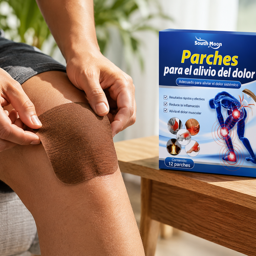 Parches Herbales para el Alivio del Dolor Articular y Muscular (12 Unidades)