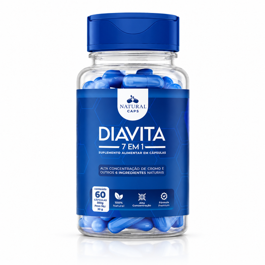 Diavita Control De La Glucosa - Suplemento 7 en 1 (60 Cápsulas)