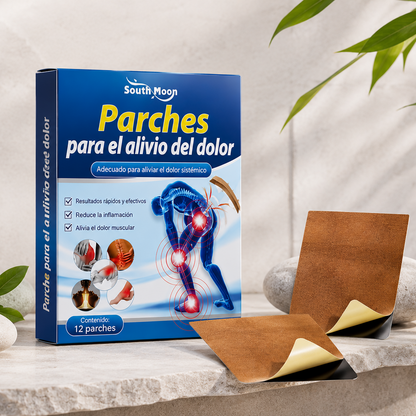 Parches Herbales para el Alivio del Dolor Articular y Muscular (12 Unidades)