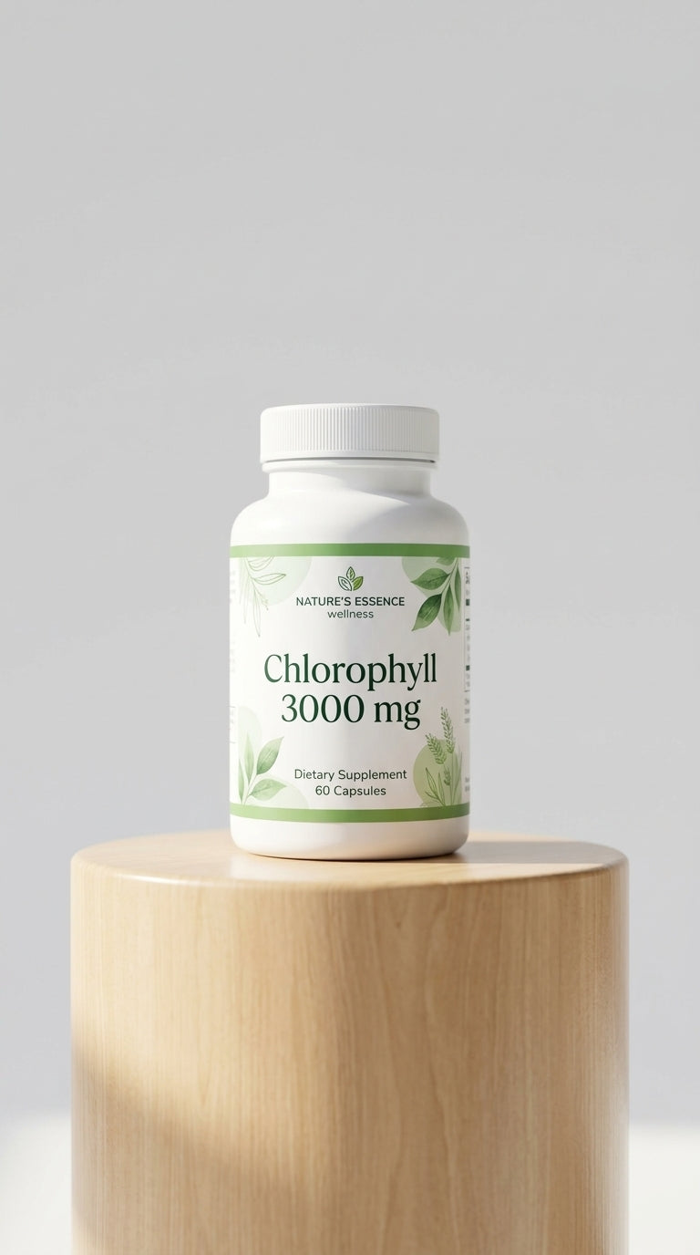 CLOROFILA ORGÁNICA 3000 MG — DESODORANTE INTERNO Y DETOX (30 CÁPSULAS)