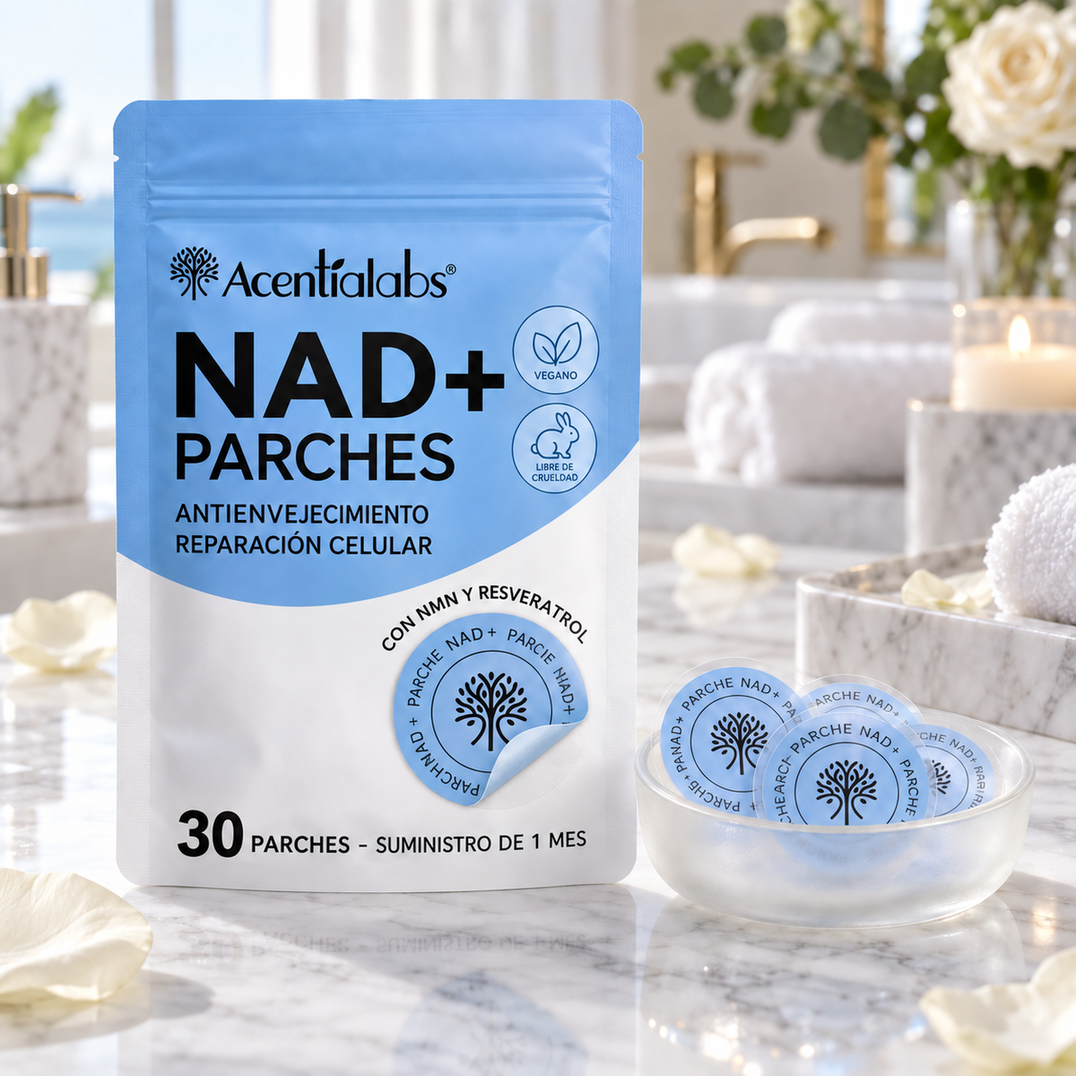 Parches NAD+ de Acentia Labs