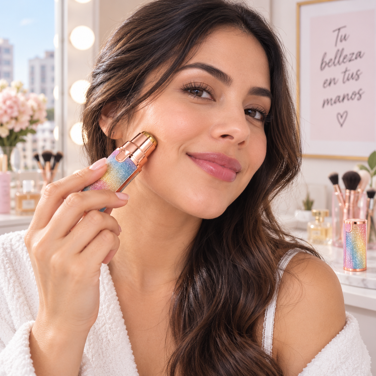 Uso del depilador facial 2 en 1